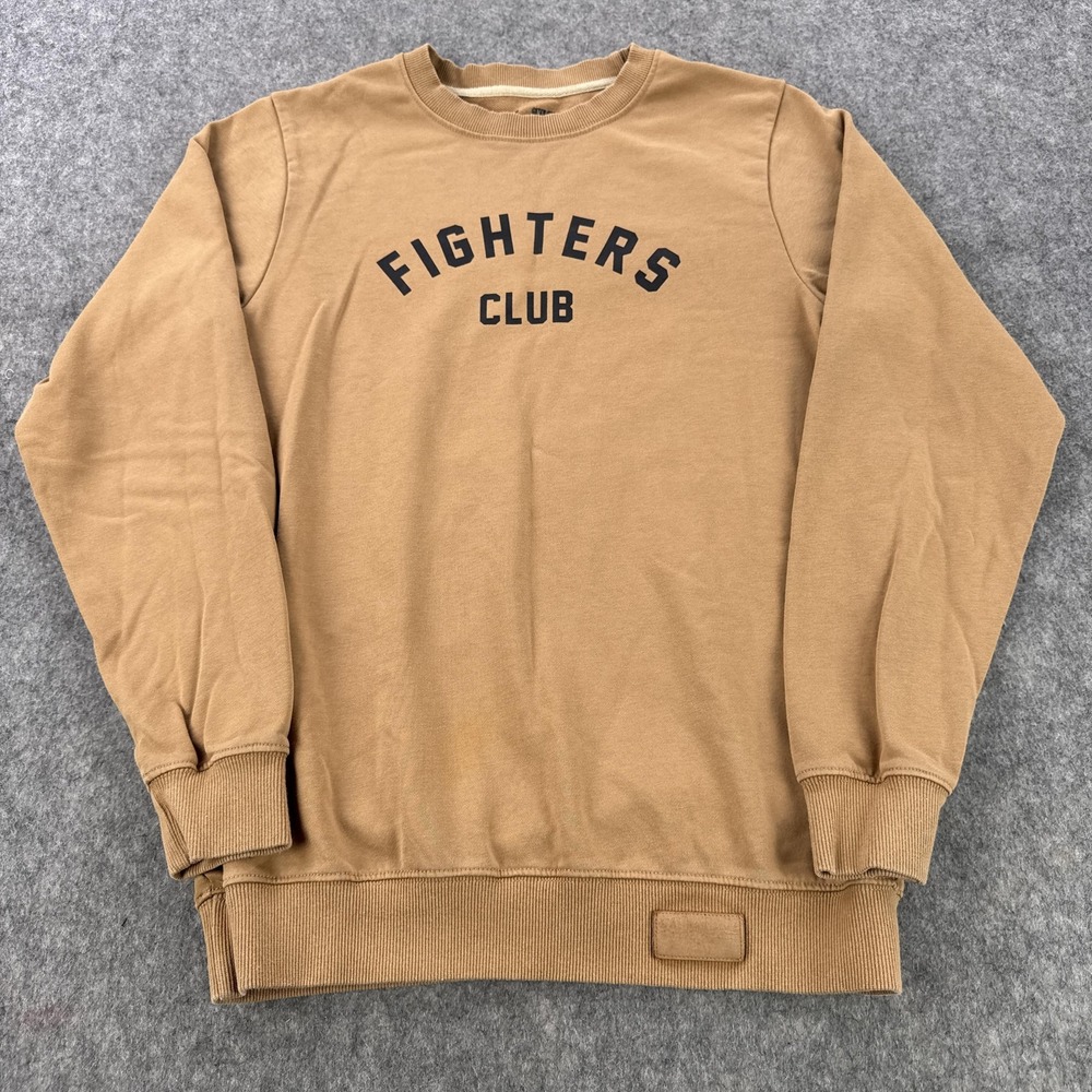 Kill Crew Sweatshirt Mens Small Tan Fighters Club Crewneck Pullover Athletic